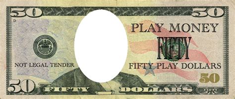 add your own face play money templates