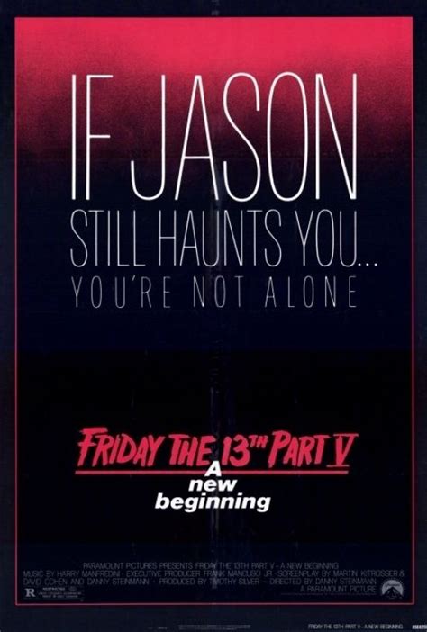 Friday The 13th Part 5 A New Beginning Movie Poster Print 27 X 40