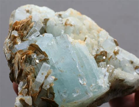 Aquamarine Crystal Cluster Large Aquamarine Mineral Specimen
