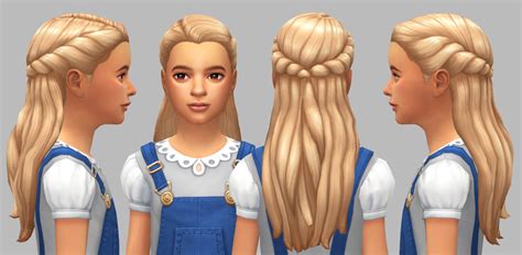 Ella Hair For Kids Saurus On Patreon Sims 4 Children Kids