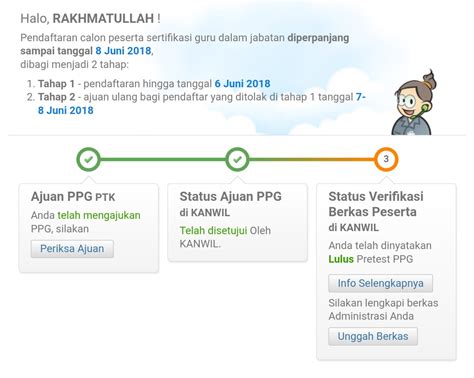 Log in ke dalam akun simpatika 2. Ayo Upload Pakta Integritas Secepatnya Bagi Peserta PPG ...