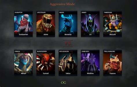 The international 2018 & 2019 champions. OG vs A-Mode. Match 11.02.2020 on ESL One Los Angeles 2020 ...