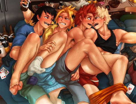 Kirishima Eijirou Katsuki Bakugou Hanta Sero And Kaminari Denki Hot