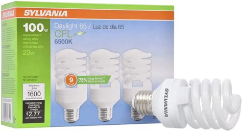 Sylvania Compact Fluorescent Spiral T2 Light Bulb 100w Equivalent