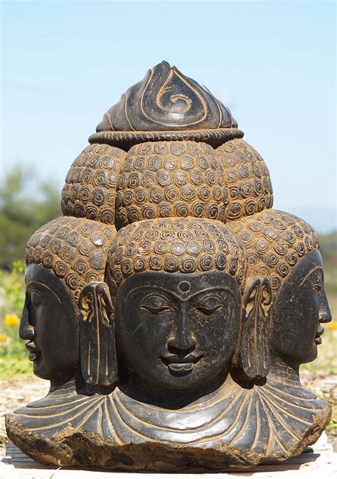 Sold Stone 4 Faced Garden Brahma Statue 30 83ls53 Hindu Gods