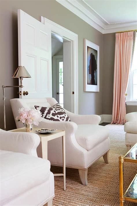 Taupe Paint Color Contemporary Living Room Benjamin Moore