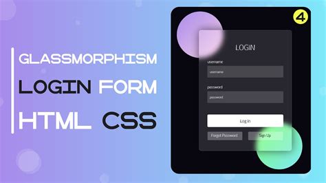 Glassmorphism Login Form How To Create Glassmorphism Login Form By