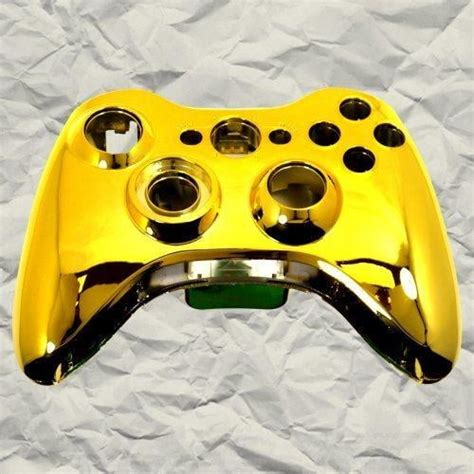 Gold Chrome Custom Controller Shell For Xbox 360