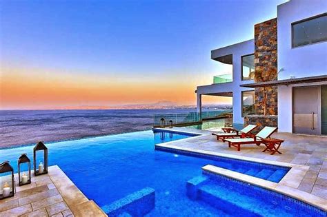 Casa de playa en Isla Creta con impresionantes vistas al mar Egeo