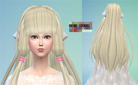 Mod The Sims Chii From Chobits Hair Maxis Match