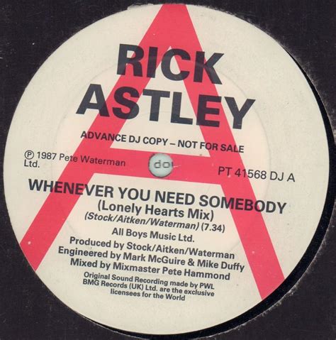 Whenever You Need Somebody 12 Uk Cds And Vinyl