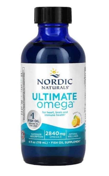 nordic naturals ultimate omega lemon flavor 1280 mg omega 3 180 soft gels high potency