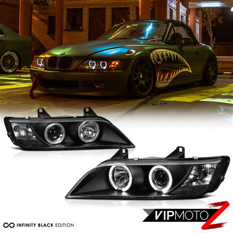 How to change bmw e90 pre facelift angel eyes. 1996-2002 BMW Z3 "M-POWER" Black Angel Eye Halo Ring Projector Headlights LH+RH | eBay