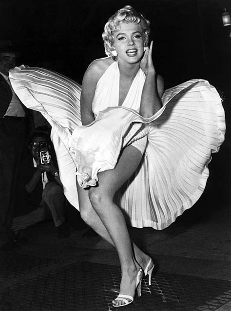 weißes kleid von marilyn monroe