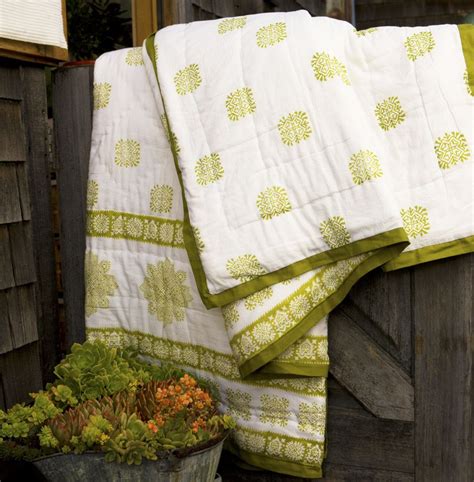 The reality of life being pictured as a journey seemed to come together when a friend's. Cottage Quilts - Country Quilts - Green Quilt - Queen Size ...