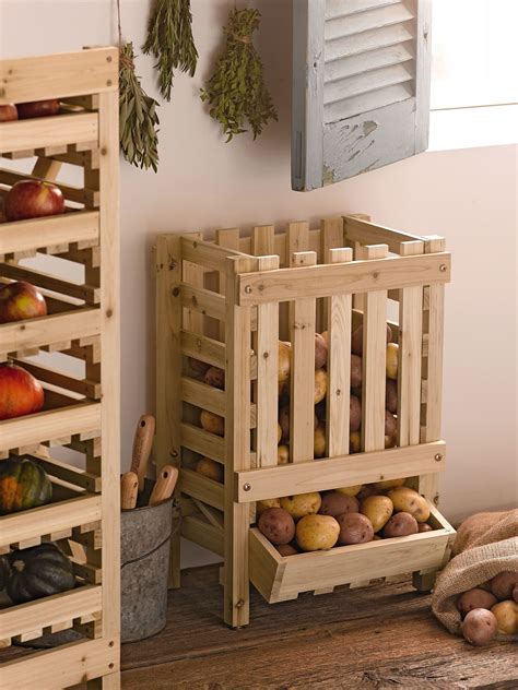 See more ideas about potato storage, potato storage bin, potato bin. Wood Potato Bin | Wood Potato Storage Bin | Gardener's ...