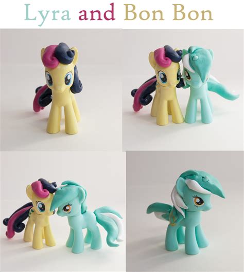 Lyra And Bon Bon Custom Mlpfim Figures By Alltheapples On Deviantart