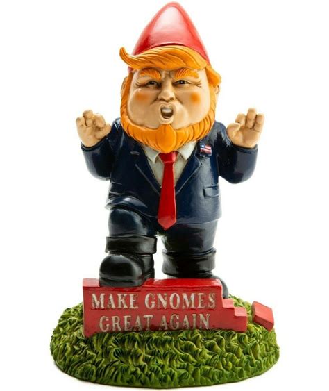 Donald Trump Garden Gnome Outdoor Home Yard Lawn Statue Sculpture Bigmouth 718856157211 Ebay