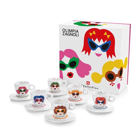 The brilliantly named olimpia zagnoli merits more than a moment in it, too; Olympia Zagnoli Cappuccino Collection Set - illy South Africa