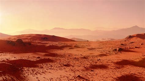 Mars Landscape Mars Surface Landscape Concept Landscape