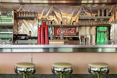 1950s Diner Soda Fountain Photograph By Randall Nyhof Pixels