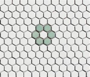 Maybe you would like to learn more about one of these? Celadon Green & White Rosette Hex Tile Pattern | Hexagon ...