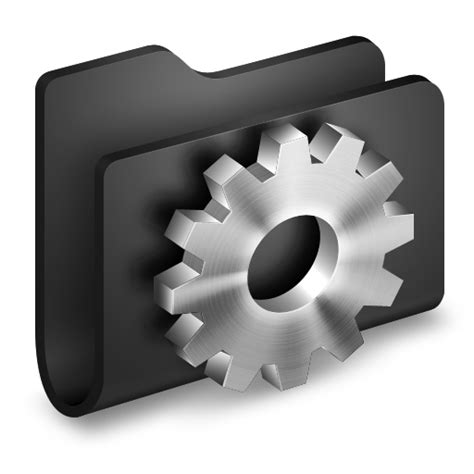 Developer Black Folder Icon Alumin Folders Iconpack Wil Nichols