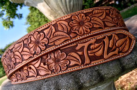 Picture Leather Tool Belt Custom Leather Belts Tooled Leather Belts