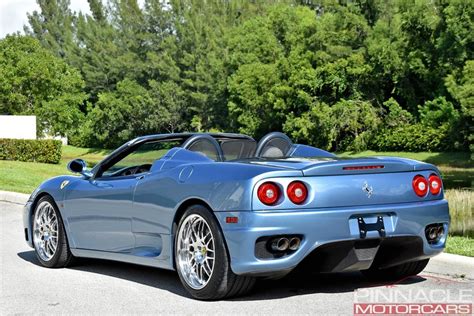 Ferrari 360 spider f1 received many good reviews of car owners for their consumer qualities. 2001 Ferrari 360 SPIDER/SPIDER F1 | Pinnacle Motorcars