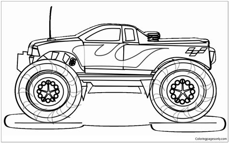 Kids and parents of them like this drawings both.try to use different colors, make picture monster truck original! Cool Monster Truck Coloring Pages - Transport Coloring ...