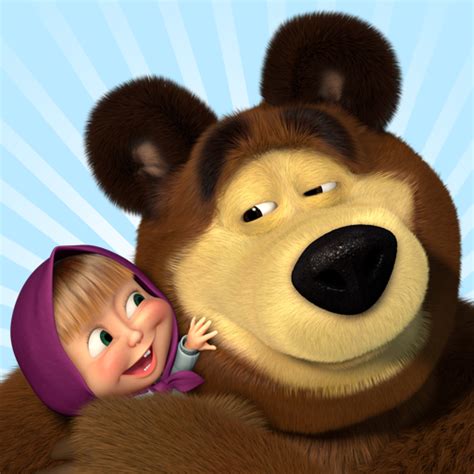 Free Download Cover Masha And The Bear Wallpaper Cartoon Background Computer Picture Bear