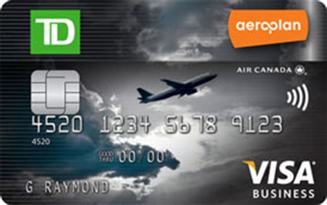 If you're a basic card member, the 'home' page in your online account shows an overview of your account's balances. TD® Aeroplan® Visa* Business Card | TD Canada Trust