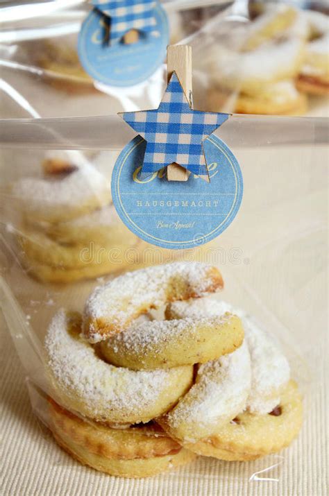 Christmas cookies or christmas biscuits are traditionally sugar cookies or biscuits (though other flavours may be used based on family traditions and individual preferences) cut into various shapes related to christmas. Traditional Christmas Cookies Wiener Vanilla Kipferl Stock Photo - Image of vienna, austria ...