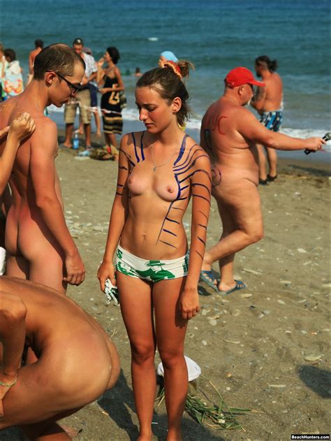 Beautiful Topless Naked Nude Women Photos Beach Outdoors