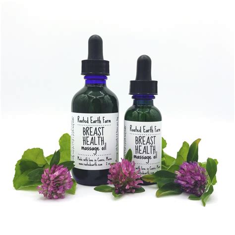 Breast Health Massage Oil Rooted Earth Farm Apothecary