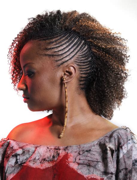 One Side Cornrows Braided Hairstyle