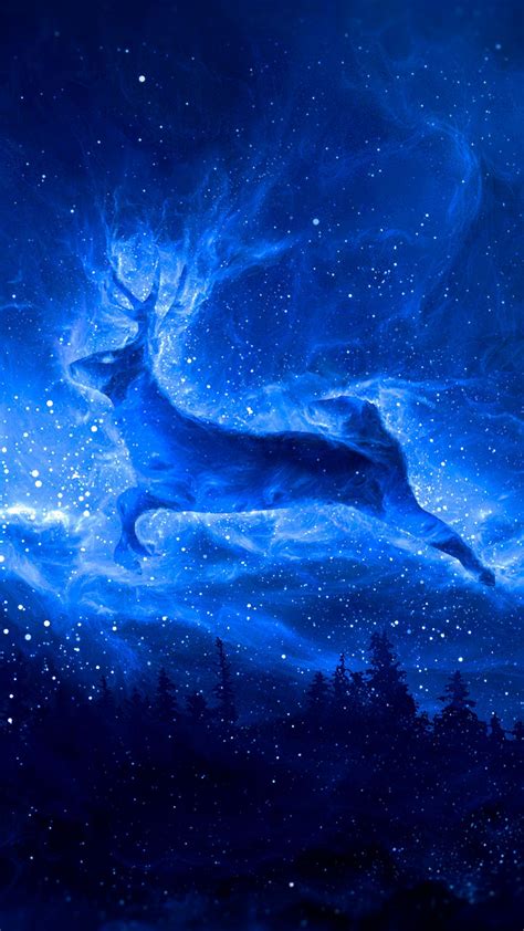 Galaxy Deer Wallpapers Top Free Galaxy Deer Backgrounds Wallpaperaccess