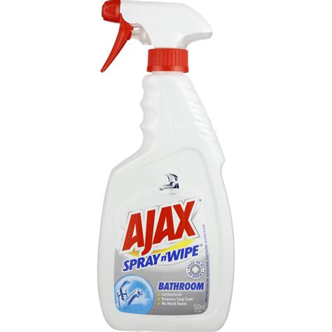 Ajax Spray N Wipe Bathroom 500ml Woolworths