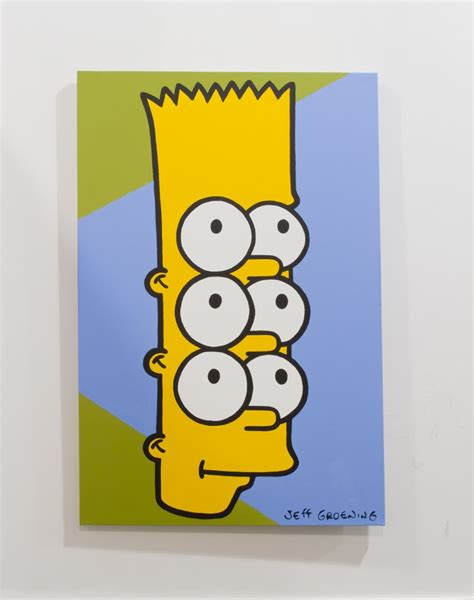 Bart With Six Eyes 42 X 64 Sold Palmtreat Trippy Bart Simpson