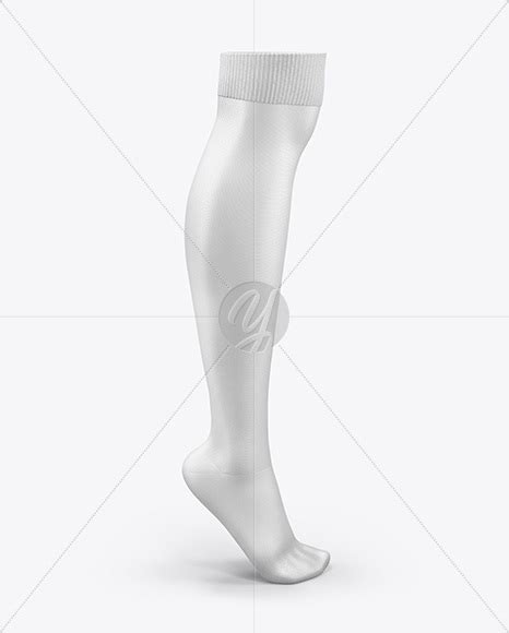 Download Long Sock Mockup in Apparel Mockups on Yellow Images ...