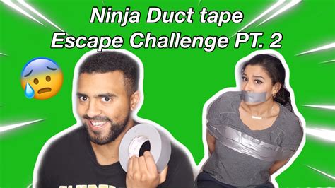 Ninja Duct Tape Escape Challenge PART 2 YouTube