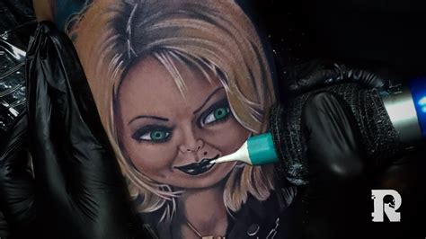 Tattoo Real Time Video Tiffany Valentines Tattoo Of Bride Of Chucky