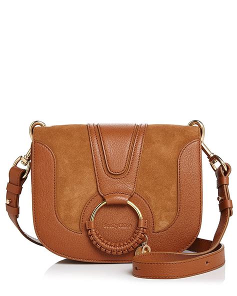 See By Chloé Hana Small Leather And Suede Crossbody Bloomingdales