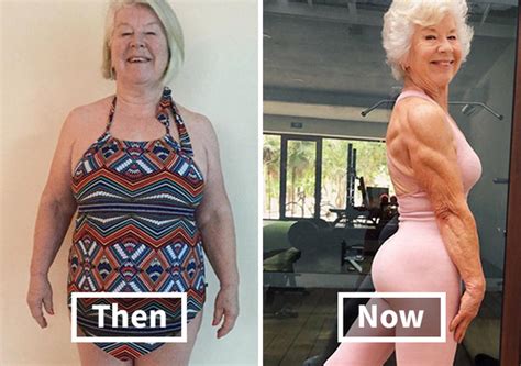 before and after pics of a 73 year old mom who lost over 50 pounds with the help of her daughter