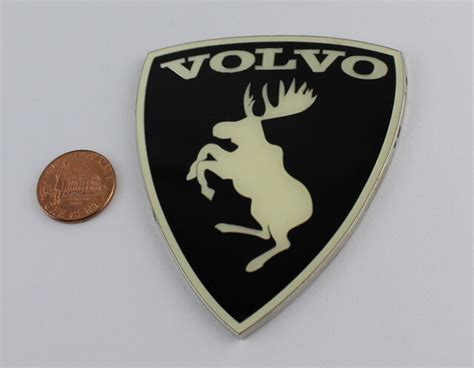 Volvo Metal Car Emblem Sticker Prancing Moose 3 Inch C Affordable