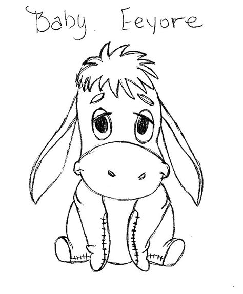 Baby Eeyore Drawing At Getdrawings Free Download