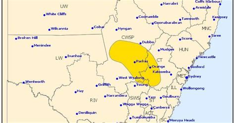 Severe Thunderstorm Warning For Central Tablelands Daily Liberal