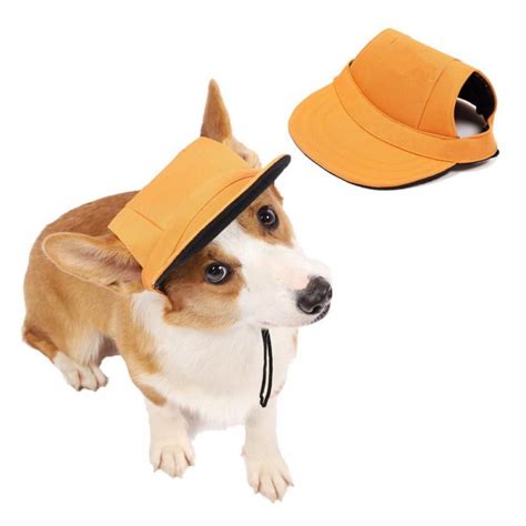 Dog Hat Pet Baseball Cap Dogs Sport Hat Visor Cap With Ear Holes And