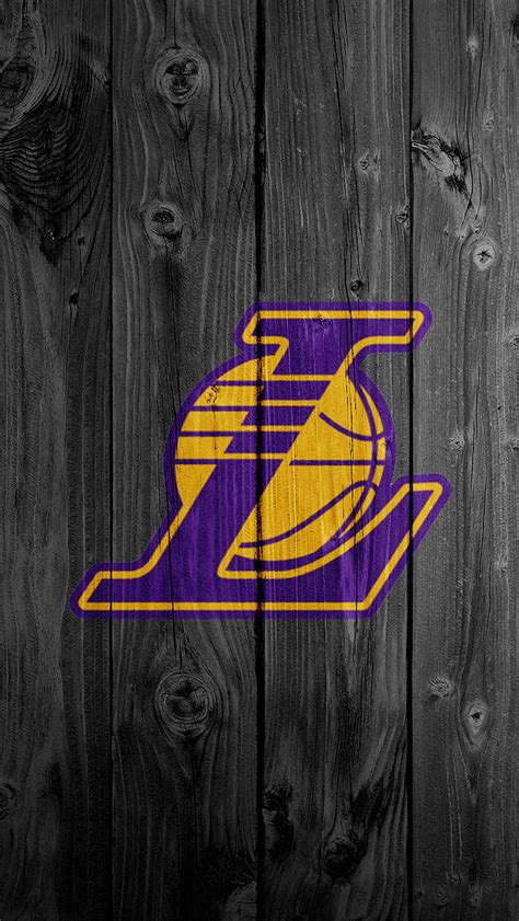 The ball acquired a black outline, which made the design clearer. Los Angeles Lakers NBA Team Logo Wooden HD For iPhone 5