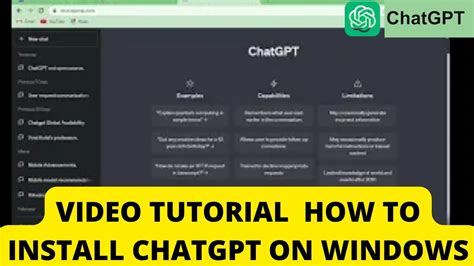 How To Install Chatgpt On Windows Youtube
